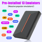3760+ 3D/AAA-Spiele für PS4/PS3/PS2/Switch/WII/WIIU/N64/DC etc. Tragbare 500GB Launchbox Externe Gaming-Festplatte für Windows PC