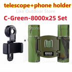 Leistungsstarkes Fern Fernglas Monokular Teleskop Faltbar Tragbar BAK4 FMC Optik Jumelles für Outdoor Camping Jagd Konzert