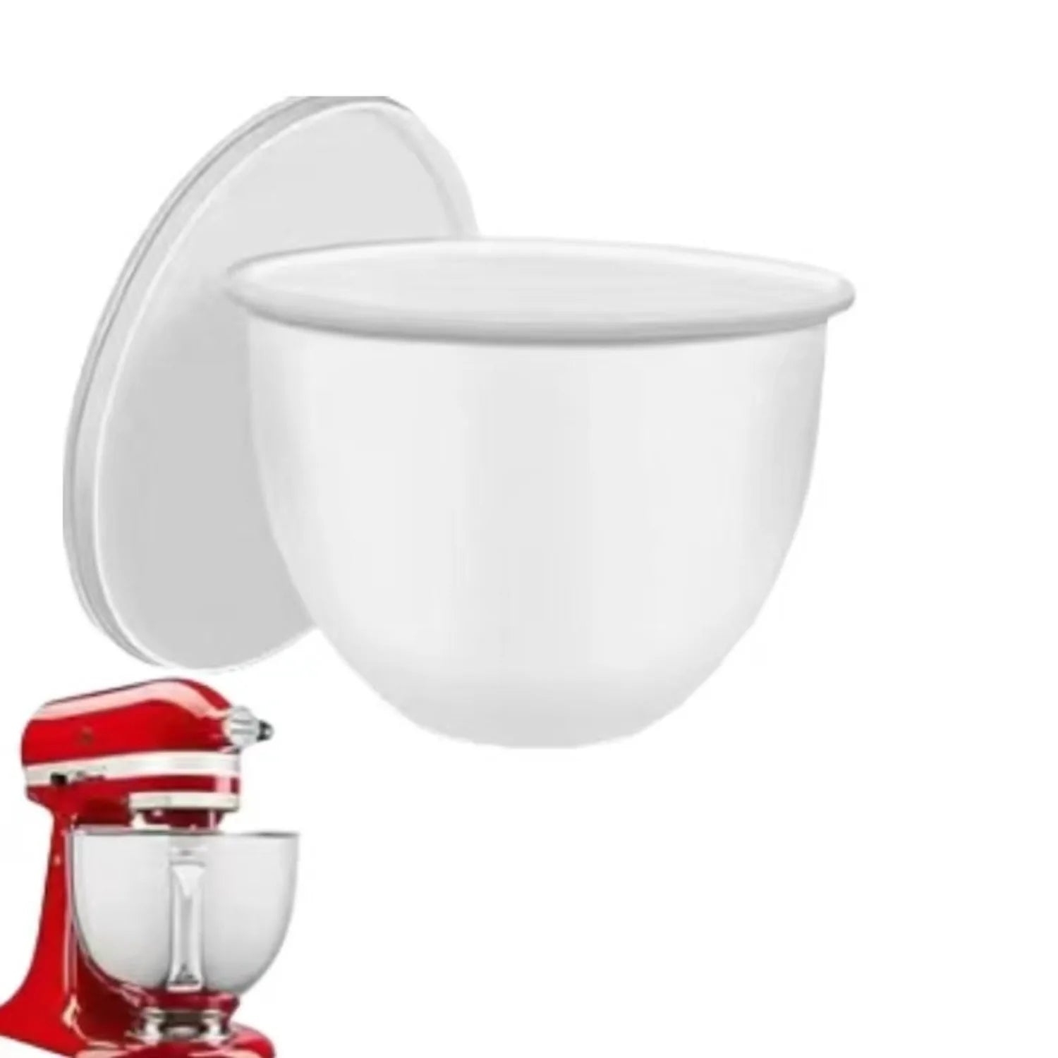 Silikonschüssel-Einlage mit Deckel für KitchenAid 4,8-Liter-Küchenmaschinen mit kippbarem Motorkopf