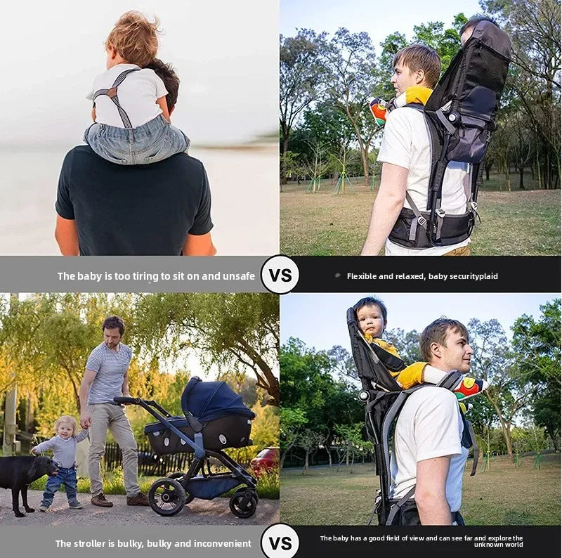 1 Pcs Child Carrier Saddle Shoulder Straps Children Travel Bag with Shoulder Straps Dad Hiking Single Shoulder Baby Carrier