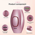 Laser-Epilierer IPL Haarentfernung Laser-Epilierer für Frauen 500.000 Lichtimpulse Epiliergerät Dauerhafte Schmerzlose Haarentfernung