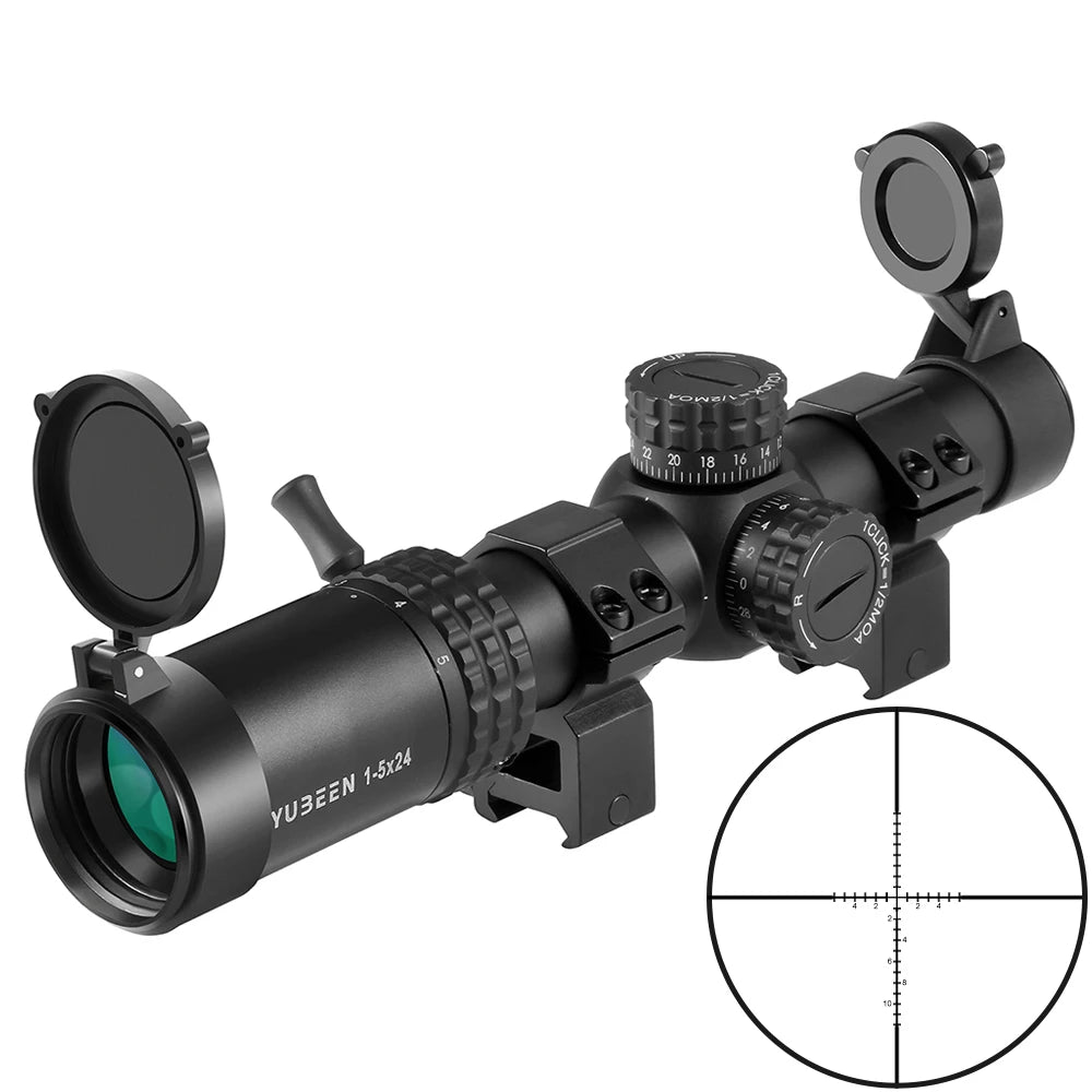 1-5x24 Zielfernrohre Kompakte Zielfernrohre Jagdzielfernrohre Taktisches Visier Weitwinkelvisier