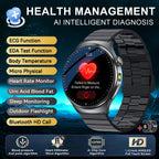 2026 Neue genaue Körpergesundheitsanalyse Smartwatch Herren EKG Blutfette Harnsäure Blutdruck Körperfett Sprachanruf Smartwatch