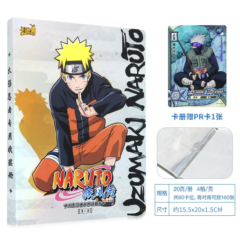 KAYOU Original Naruto-Kartenbox Anime-Figurenkarten-Boosterpack Sasuke-Sammelkarten-Spielzeug Weihnachtsgeburtstagsgeschenk für Kinder