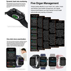 2026 Neue Pflegegrad-Harnsäure-Blutfettwerte Smartwatch Herren EKG+PPG Blutdruck Herzfrequenz Bluetooth Anruf Gesundheits-Smartwatch