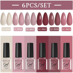 LILYCUTE Nagelgel-Politur-Set, Rosa Grün, Frühling, DIY-Nagelkunst-Design, lang anhaltend, Soak Off UV Gel, Maniküre, Malgel, Vernis-Kit