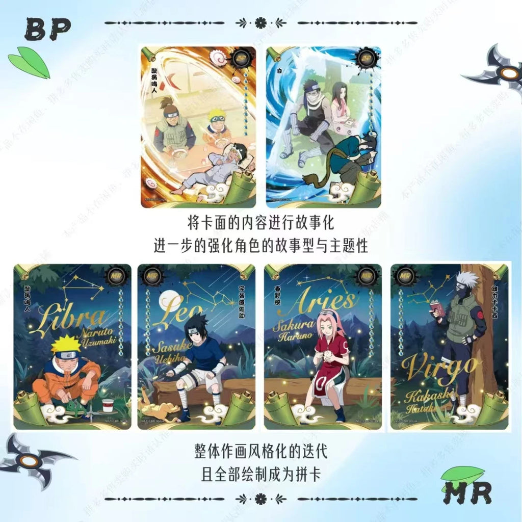 KAYOU Original Naruto-Kartenbox Anime-Figurenkarten-Boosterpack Sasuke-Sammelkarten-Spielzeug Weihnachtsgeburtstagsgeschenk für Kinder