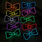 LED Glowing Bow Ties for Men Light Up Ties Personalized Night Club Concert Masquerade Accessory for Carnival Decor