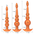 3-10cm Großer Analsex Plug mit Schwanz Sexspielzeug für Erwachsene Spiele Paare DIY Cosplay Großer Butt Plug Silikon Weich Lang Anal Beads Frauen