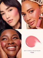 Rare Beauty Melting Cream Blush Make-up Matt Perlmutt Textur Glitzer Rouge Highlighter Hell nähren befeuchten Lipgloss