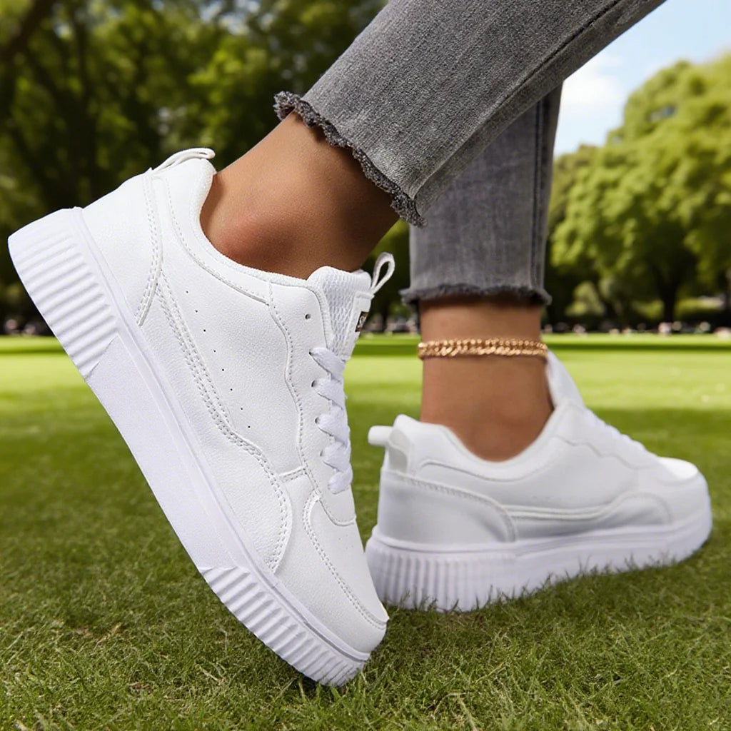 Mode Frauen Freizeitschuhe Atmungsaktive Walkingschuhe Flache Schuhe Sneaker Weiß Damen-Schuhe Sport Laufen Outdoor Walking Für Herren Hauptbild