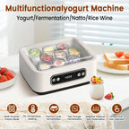 Umweltfreundlicher Probiotischer Joghurtbereiter mit Timer Intelligente Konstanttemperatur-Fermentiermaschine für Joghurt, Natto, Reiswein
