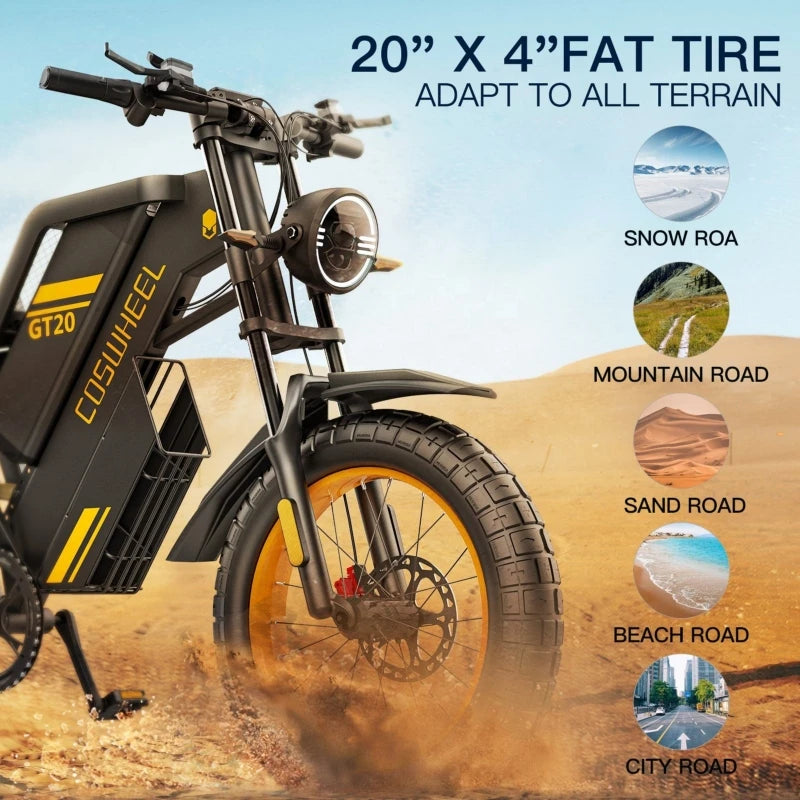 DELL  Ein 60V 40Ah elektrisches Offroad-Motorrad mit einer Reichweite von 400 Kilometern.