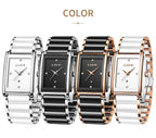 LIGE Mode Elegante Damenuhr Japanisches Uhrwerk Keramikarmband Luxus Damen Armband Quarzuhren Geschenke Reloj Mujer