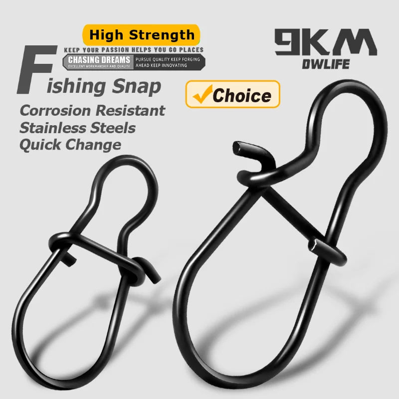 Duo Lock Angelwirbel 25~100 Stück Angelclips Schnellwechselkarabiner Angelwirbel Salzwasser Schnellwechsel Angelzubehör Hauptbild