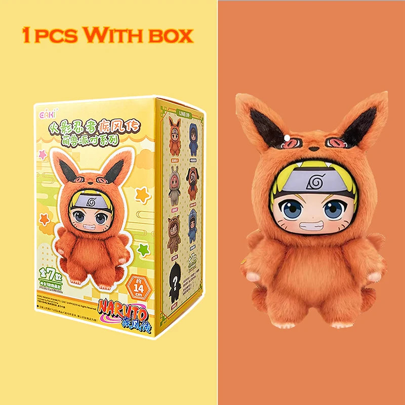 EAKI Naruto Blind Box Shippuden Naruto Uzumaki Sasuke Kakashi Party Serie Plüschpuppe Handgemachtes Ornament Spielzeugsammlung Geschenk