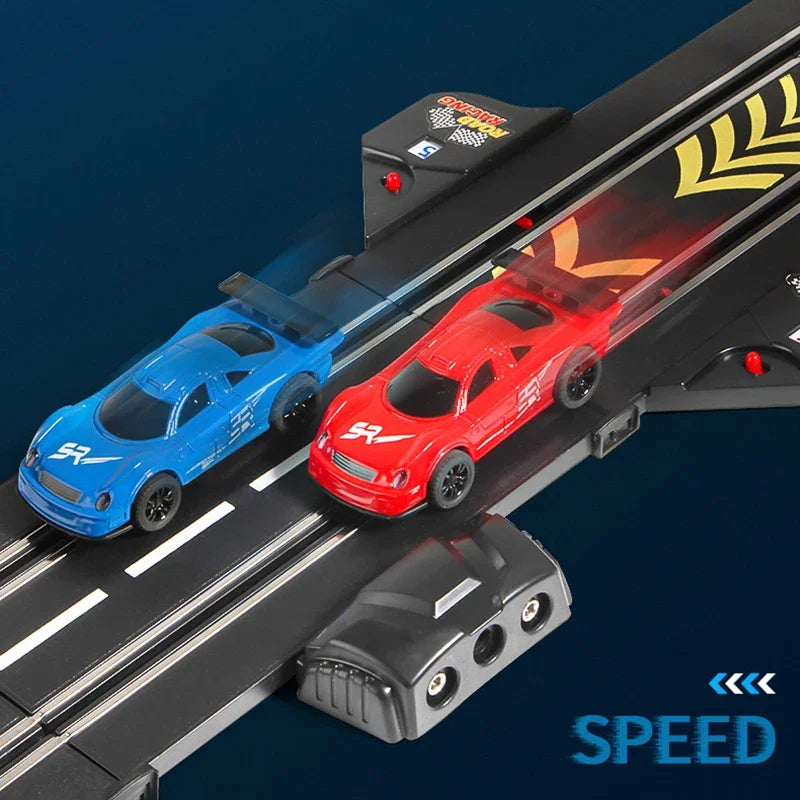 RC Schienenfahrzeug 1:43 Zubehör Spielzeug Elektrische Rennbahn Doppelschlacht Speedway Profi Slot Car Rennstrecke Geschenk