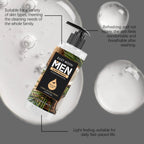 Men's Eucalyptus Coconut Body Wash Deep Cleansing Shower Gel Refreshing Scent Long Lasting Fragrance Oil Control 100ml