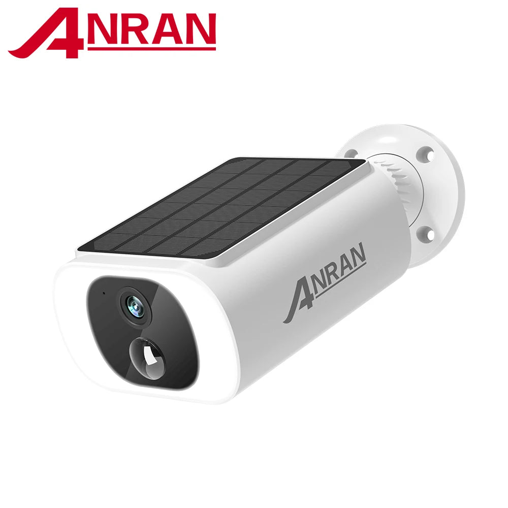 ANRAN 2K Solar-Überwachungskamera 3/5MP Outdoor Funk 2.4G WIFI Kamera Akku-Cam Flutlicht Farbe Nachtsicht NVR kann nicht hinzugefügt werden