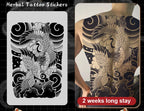 Magic Juice Tinte Wasserdichte Tattoo Aufkleber Große Größe Kräutersaft Temporäre Tattoos Männer Body Art Drache Tiger
