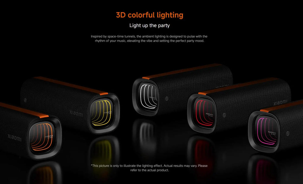 Xiaomi Sound Party, 50W tragbarer Bluetooth-Lautsprecher, Harman AudioEFX TWS-Modus 26h Wiedergabezeit, Smart Connectivity Wireless Speaker