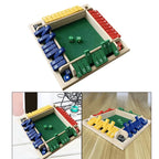 Vierseitige Klappkarten-Spiele Intellektuelles Lernspiel Box Würfel Spielzeug Eltern-Kind-Spiele Shut The Box Holz-Zahlen-Spiel Brettspiele