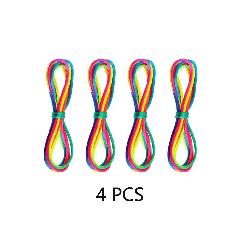 Regenbogen Cats Cradle Schnur 1.6M/63 Zoll Lange Regenbogen Bunte Fingerschnur Chinesische Fingerspiele Spielzeug für Kinder