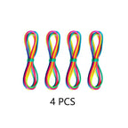 Regenbogen Cats Cradle Schnur 1.6M/63 Zoll Lange Regenbogen Bunte Fingerschnur Chinesische Fingerspiele Spielzeug für Kinder