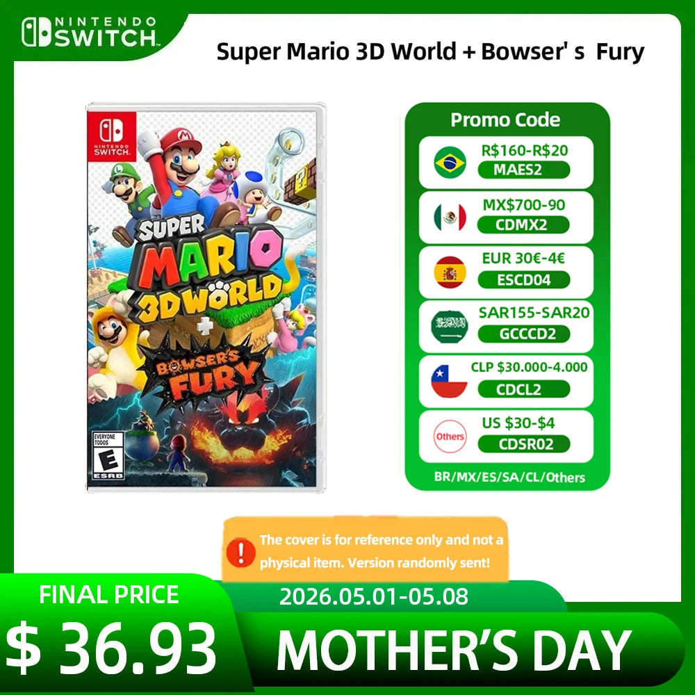 Super Mario 3D World Bowsers Fury - Nintendo Switch Game Deals Spiele-Cartridge Physische Karte unterstützt TV-Tisch-Handheld-Spiel