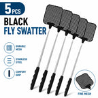 Expandable Fly Swatter Mosquito Killer Stainless Steel Swatting Device Household Indoor Outdoor Pest Control Tool