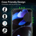 Fingerabdruck-Entsperrung Glas für Pixel 9 Pro 10 8A 9A 10A 7A 8 Pro Displayschutzfolie Pixel 9 Pro XL Panzerglas für Google Pixel 9
