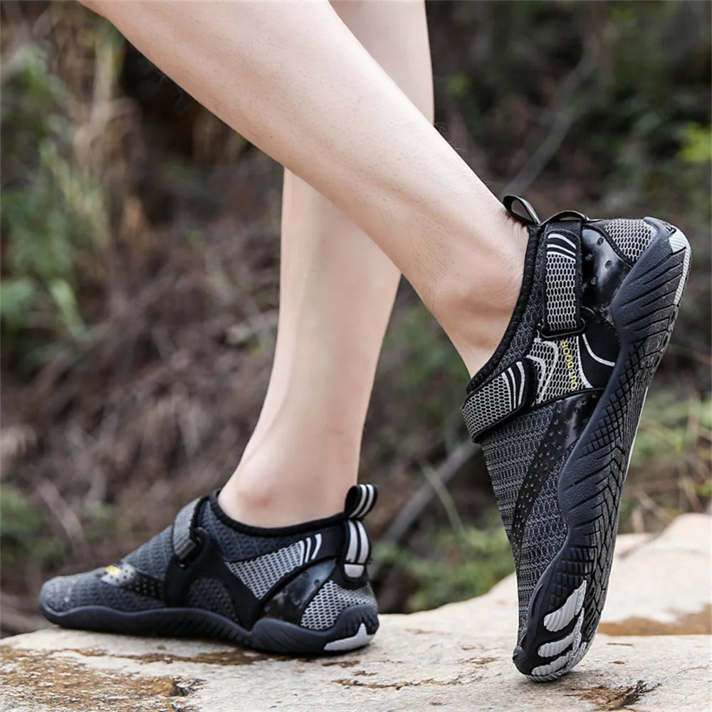 Herren Damen Wasserschuhe Schnell Trocknend Rutschfest Fünf-Finger-Schuhe Outdoor-Watschuhe Schwimmschuhe Barfuß Aquaschuhe Leichte Sneakers