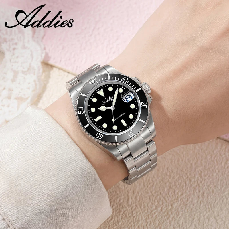 ADDIES Luxus Damenarmbanduhren Elegant Klassische 36mm Business Damenuhr BGW9 Leuchtend Wasserdicht Edelstahl Quarz Damenuhren