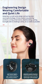Kabellose Kopfhörer Bluetooth 5.3 Ohrhörer mit Mikrofon Einzelner In-Ear Sport Wasserdichte TWS Earbuds Bluetooth Freisprech-Headset