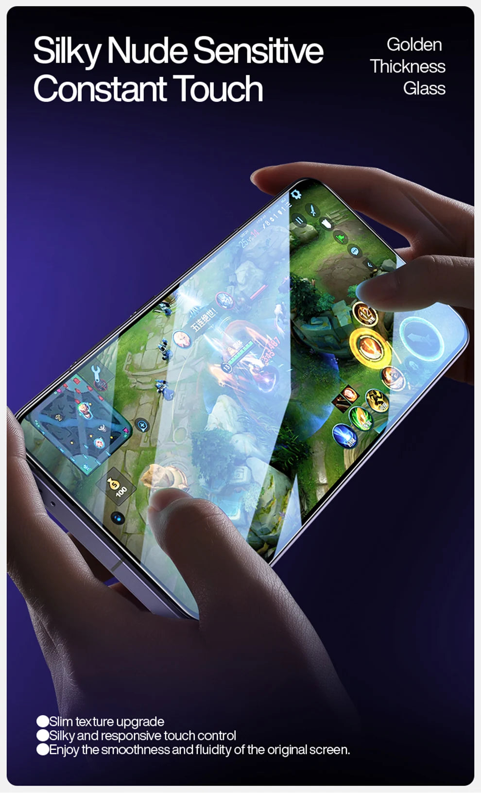 SmartDevil Staubfreie Displayschutzfolie aus gehärtetem Glas für Samsung S26 Ultra HD, klare Displayschutzfolie für Samsung S25 S24, Anti-Fingerabdruck