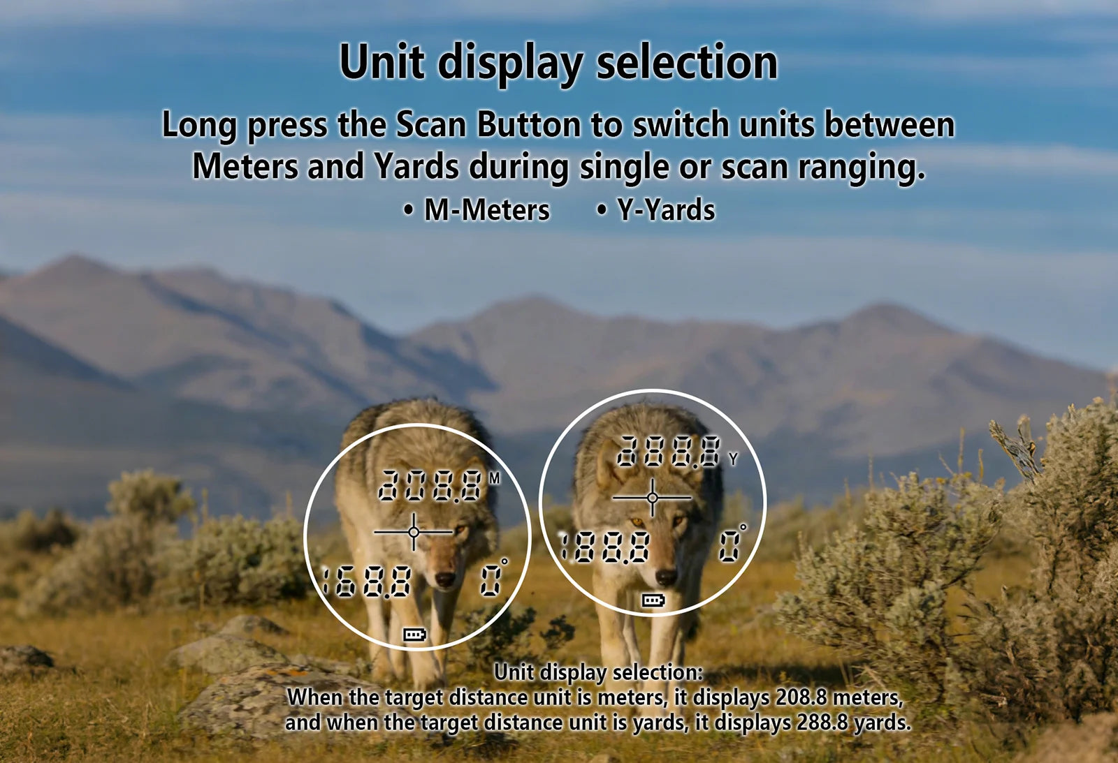 BOSHIWEI 10x42 HD Fernglas mit Laser-Entfernungsmesser IPX7 Wasserdicht Ergonomisches Design für lange Betrachtungs- und Messzeiten im Freien
