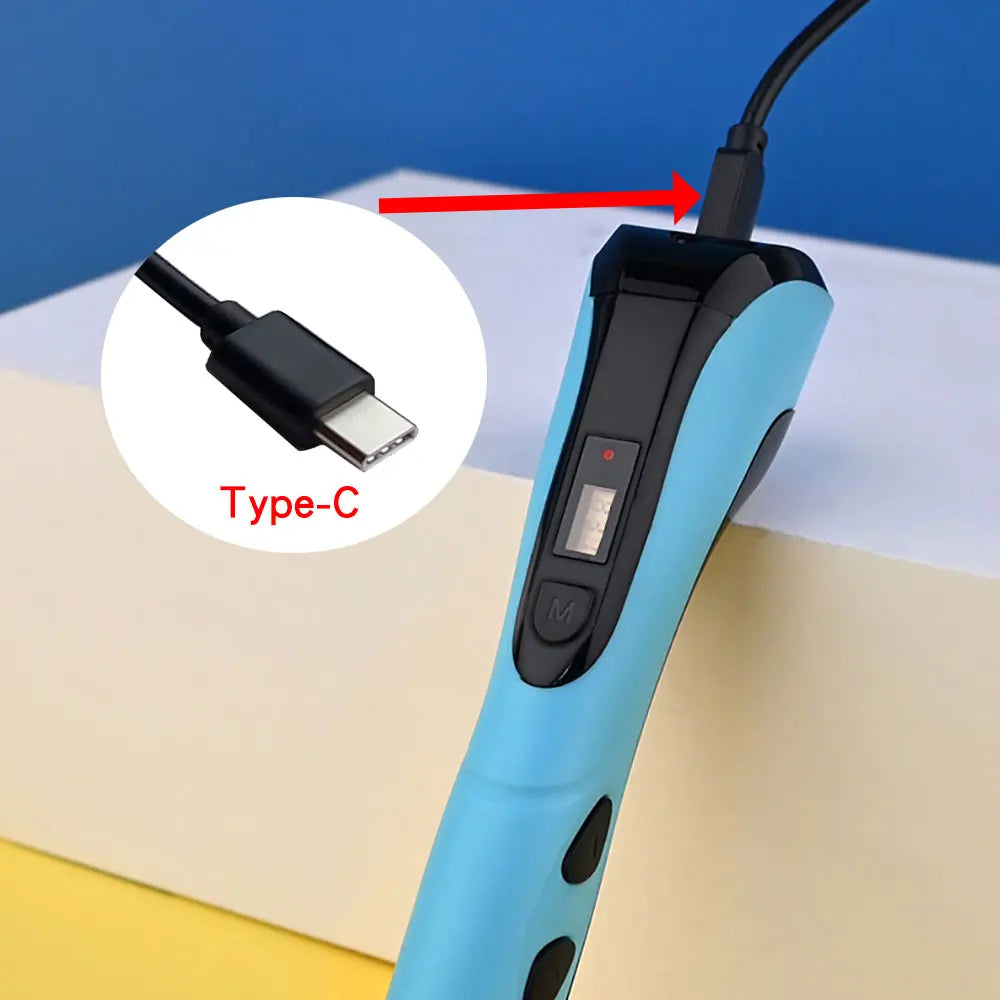 2026 Neue 3D-Druckstift DIY Dreidimensionale Malerei Kinderspielzeug mit LCD-Bildschirm Netzteil 200M PLA-Filament Spielzeug Geschenk