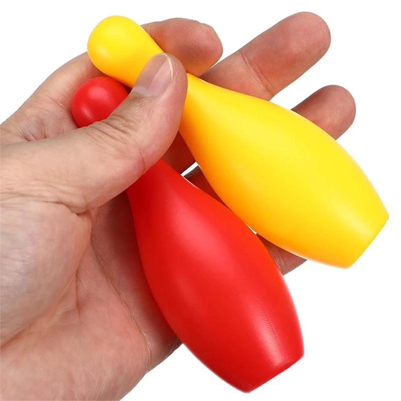 Kinder Bowling Set Familie Indoor Ball Partyspiel Sportspielzeug Bälle Pins Bowling Spielzeug Plastik Lustiges Bowling Set Kinderspiel TMZ