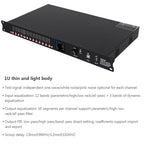 DP48X Professioneller Digital-Audioprozessor 4 Eingänge 8 Ausgänge Drive Rack Prozessor mit RIR DEQ 192KHZ Lautsprechermanagementsystem