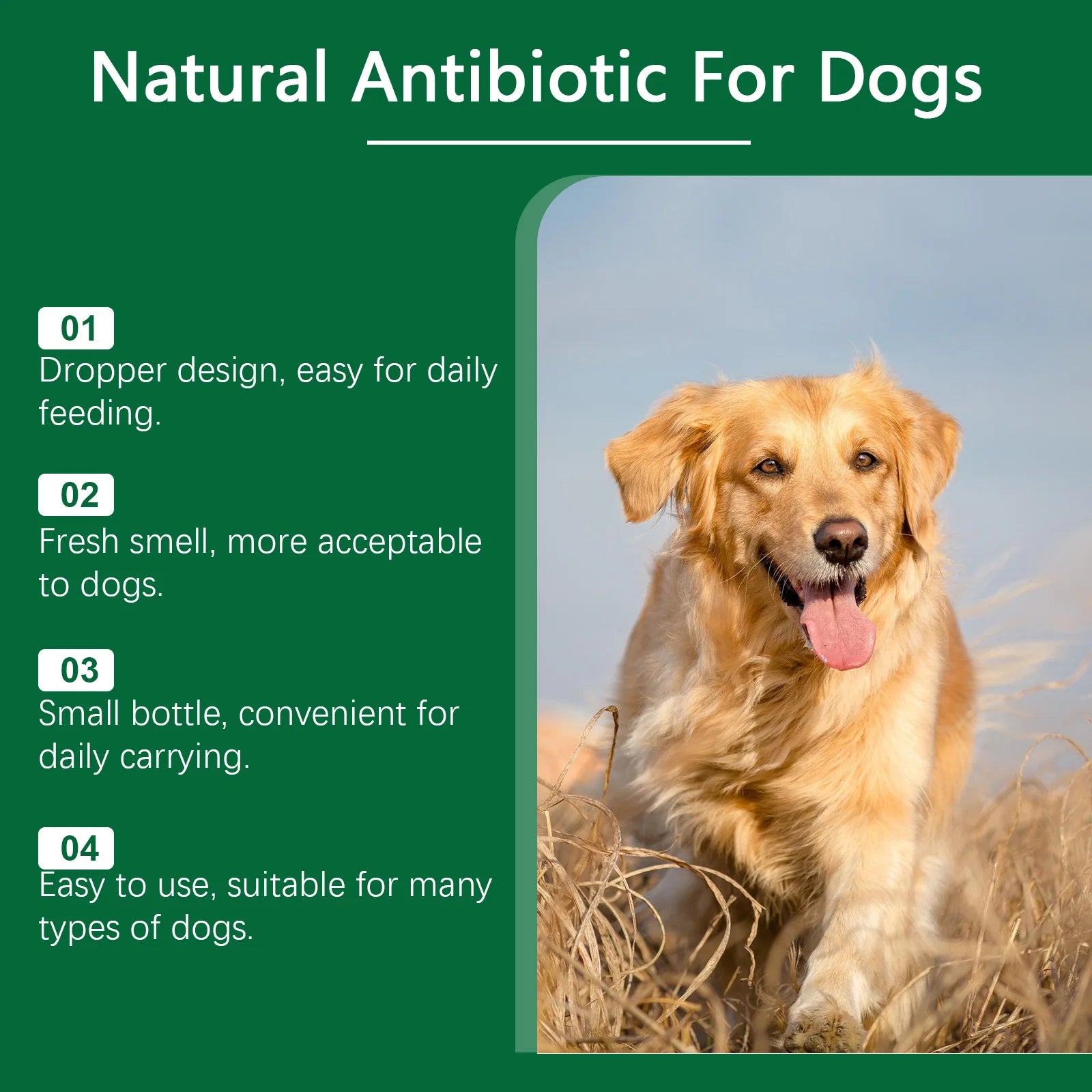 60ml Multivitamin-Ergänzung für Hunde zur Stärkung des Immunsystems, sanfte Formel zur Linderung von Hautbeschwerden, tägliche Nahrungsergänzung