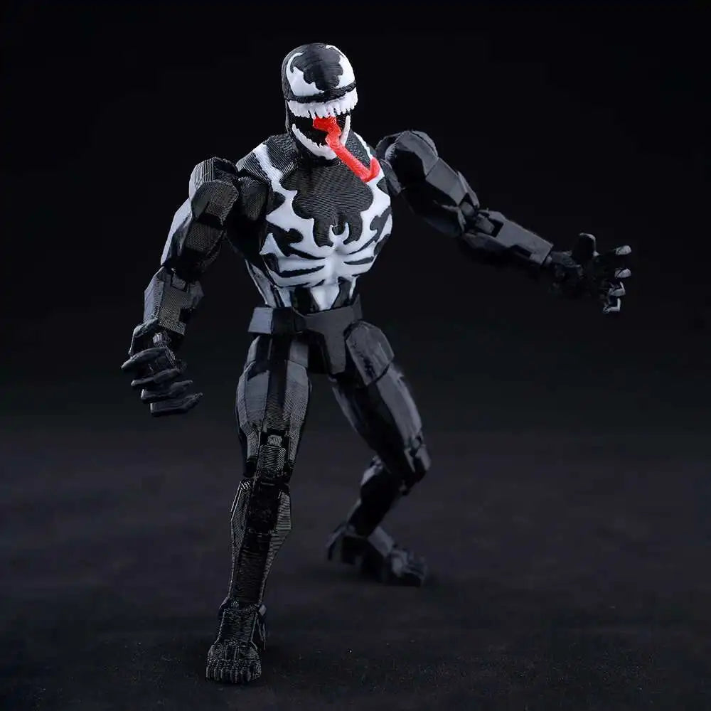 Venom Spider-Man Lucky13 Dummy13 Actionfiguren – 3D-gedruckte T13-Mehrgelenk-Shapeshift-Mannequin-Anime-Sammelspielzeuge