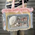 Neue Y2K Süße Japanische Ita Bag Lolita Mädchen Transparente Umhängetasche Große Kapazität Umhängetasche Lässige Tasche DIY Display Handtaschen