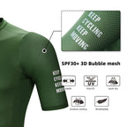 DAREVIE Radtrikot SPF 50 UV-Schutz Trainingsniveau Slim Fit Kleine Größe Herren Damen Mann Fahrradtrikot Radsport-Trikot