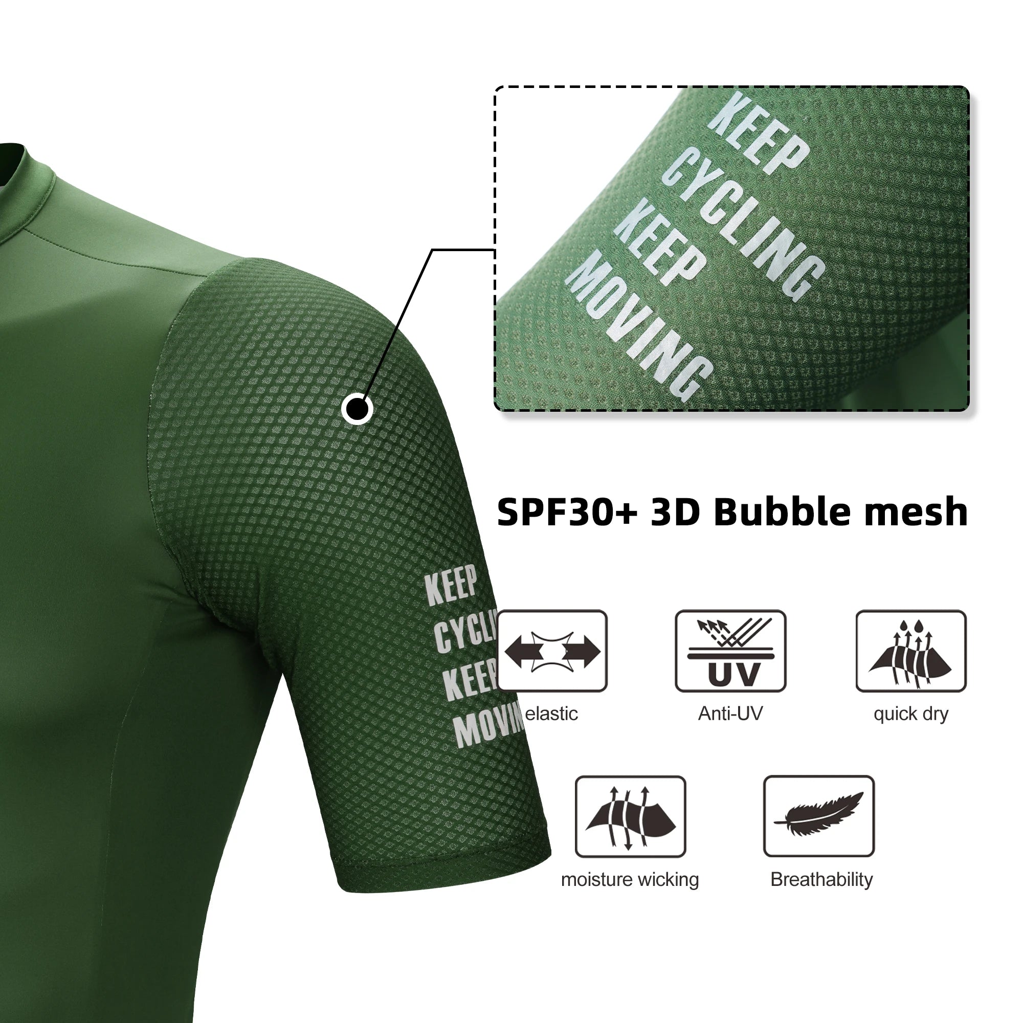 DAREVIE Radtrikot SPF 50 UV-Schutz Trainingsniveau Slim Fit Kleine Größe Herren Damen Mann Fahrradtrikot Radsport-Trikot