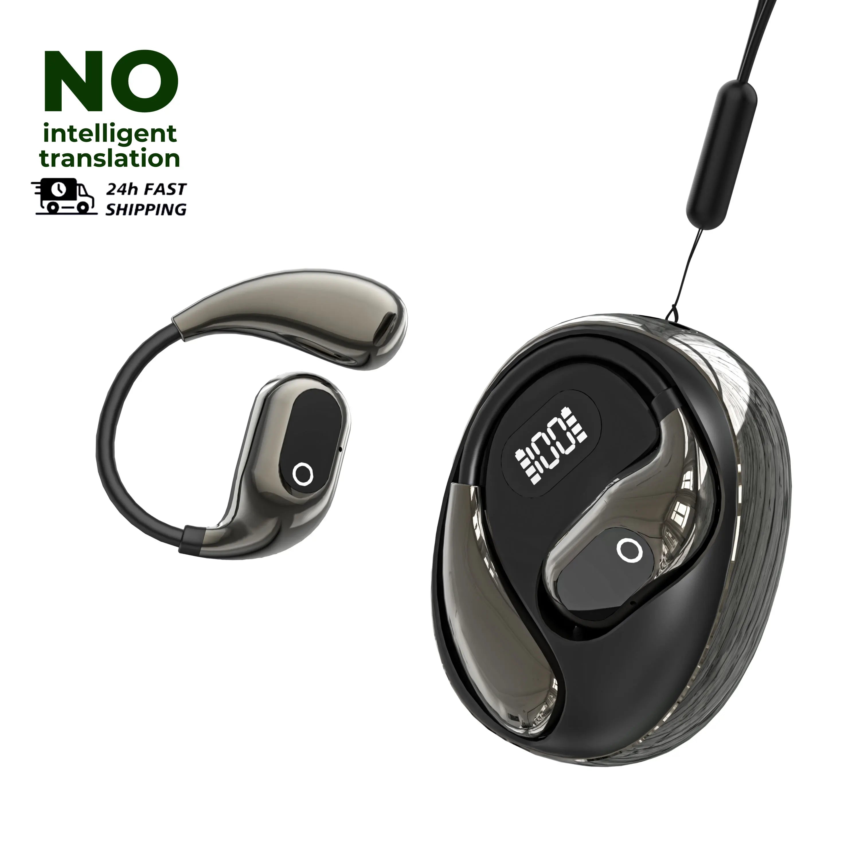 Echtzeit-Übersetzungs-Kopfhörer 144 Sprachen Übersetzer Kopfhörer Kabellose Bluetooth 5.4 Headsets für Business, Büro, Reisen