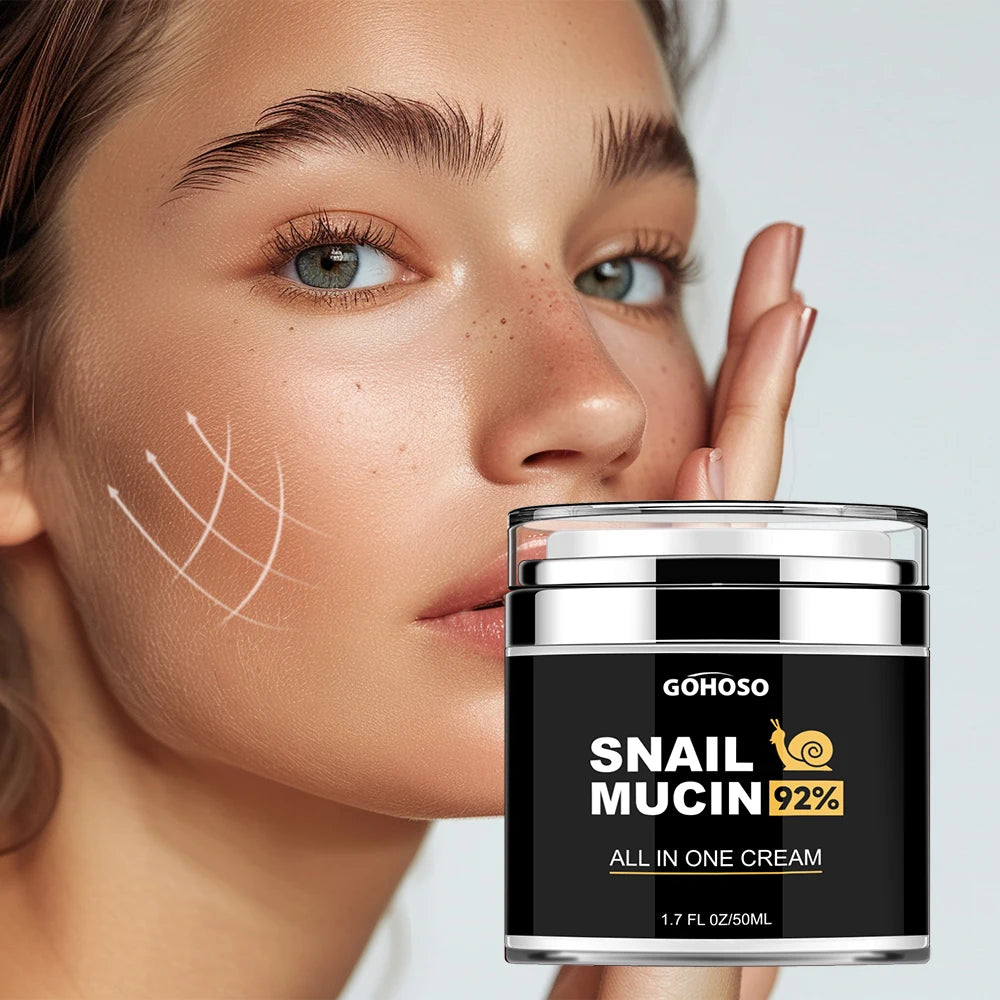 ENVISHA Hautpflege Schneckenschleim Gesichtscreme Straffend Aufhellend Anti-Aging Falten Feuchtigkeitsspendend Hydratisierend Schönheit Gesundheit Poren verkleinern