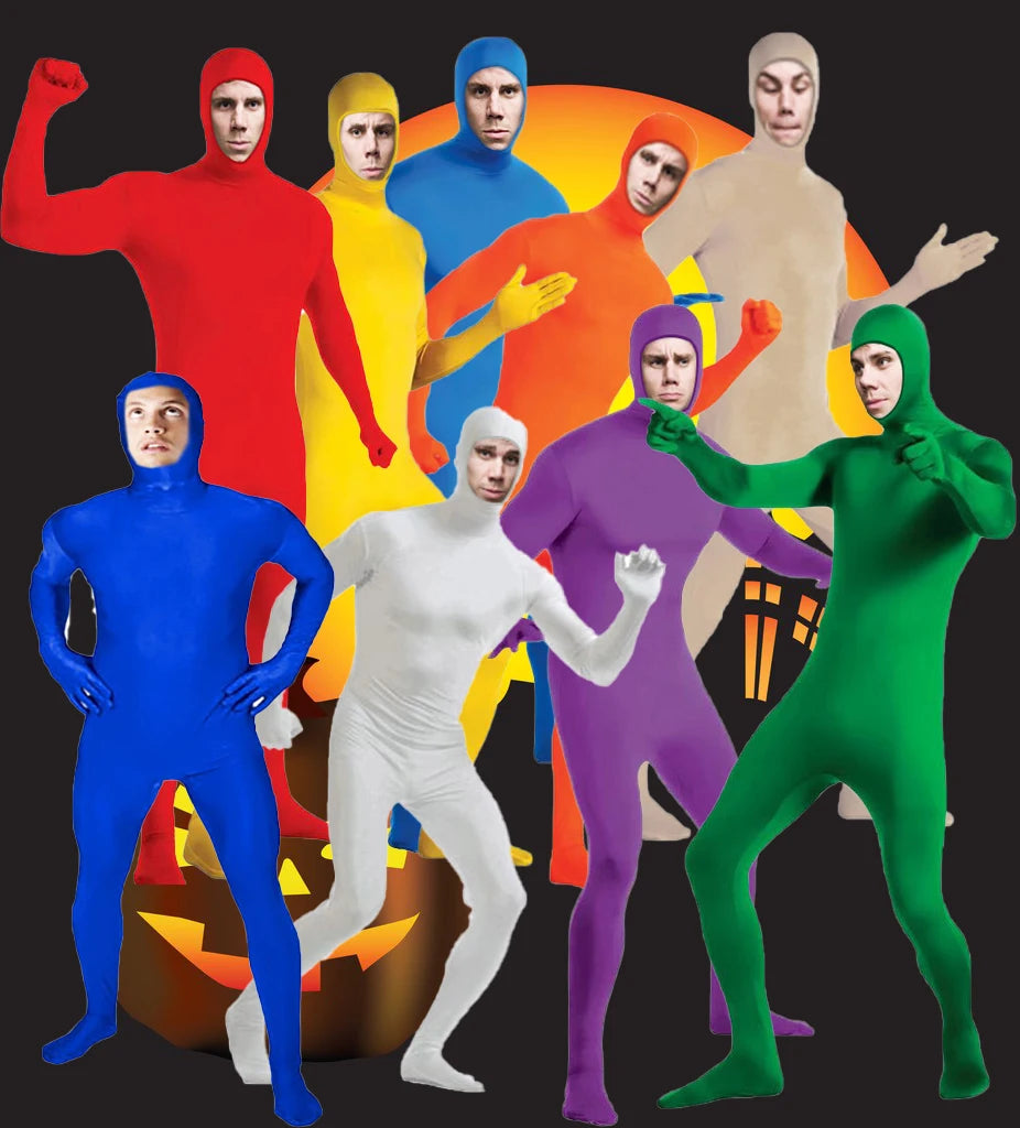 Neuer Kinder- und Erwachsenen-Zentai-Ganzkörperanzug, zweite Haut, eng anliegend, Spandex-Nylon-Bodysuit, Neuheit, Herren, Damen, Tanz-Jumpsuit, Cosplay-Kostüme