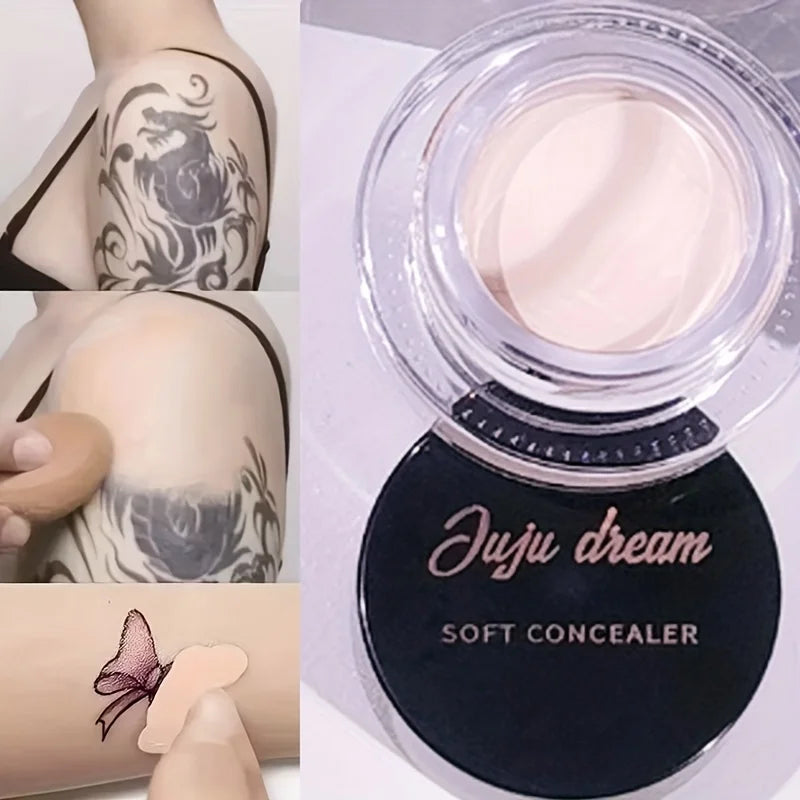 Full Coverage Waterproof Concealer – Hides Tattoos, Scars & Blemishes, Natural Matte Foundation for All Skin Tones, Long-Lasting