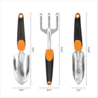 Unverzichtbares Gartenpflanzgerät für Zuhause, multifunktionales Gartengerät3Gartengeräteset mit Schaufel und Blumentopf, ergon