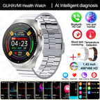 2025 Neue Smartwatch für die Krankenpflege: Blutsauerstoff, Blutfett, Harnsäure, EKG+PPG, Körpertemperatur, Bluetooth-Anruf, Gesundheits-Smartwatch